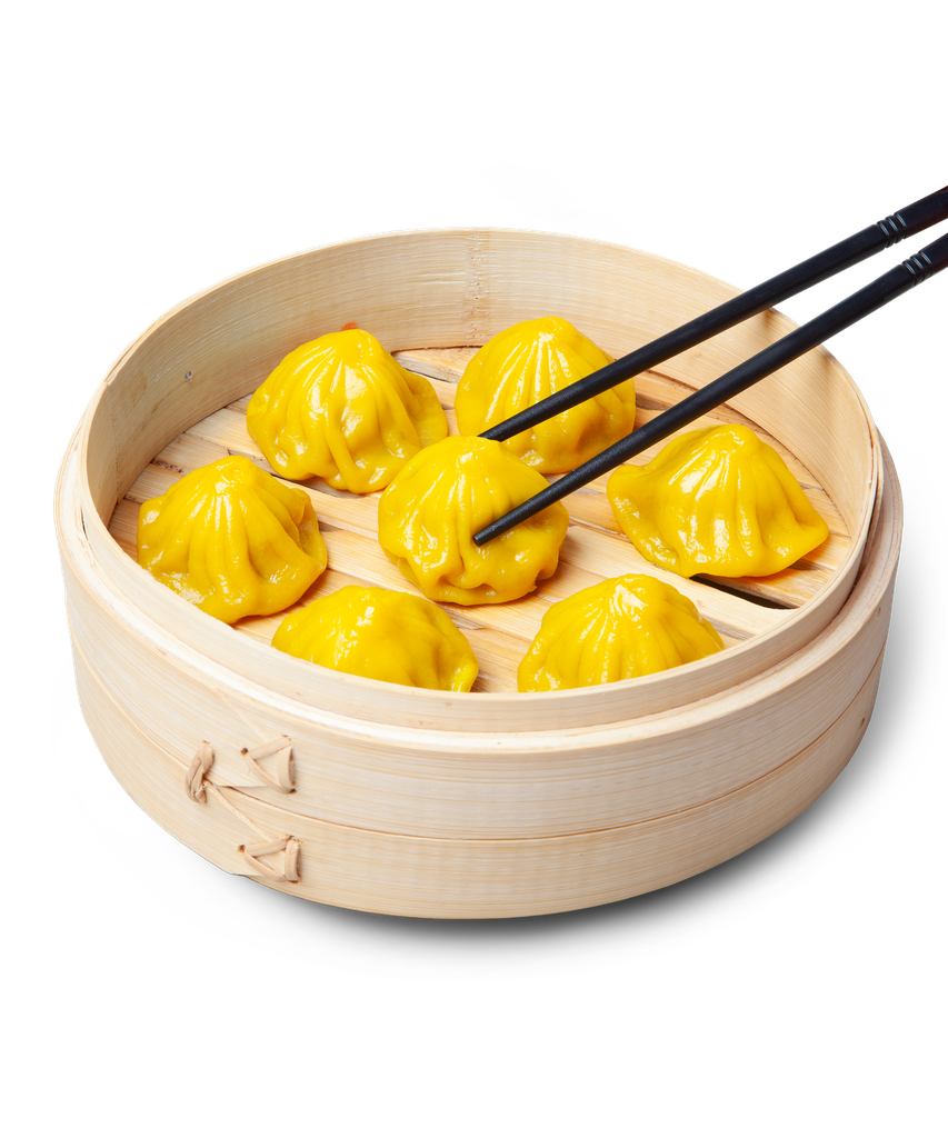 1-9. Xiaolongbao de Cerdo con Carne de Buey de Mar Txangurro y Caldo