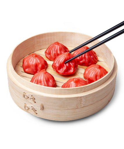 [1-6. Xiaolongbao de Cerdo con caldo -Sabor Picante] 1-6. Pork Xiaolongbao with Spicy-flavored Broth