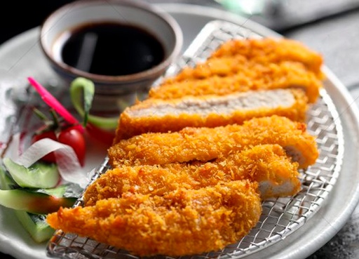 [12-6. Tonkatsu de Pollo Estilo Japonés] 12-6. Japanese-Style Chicken Tonkatsu